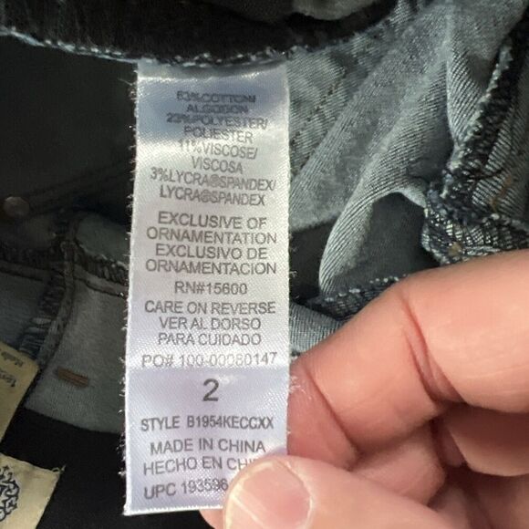 EUC Democracy Ab Technology Womens‎ Blue Skinny Ankle Cropped Jeans Women's 2 - Picture 8 of 8